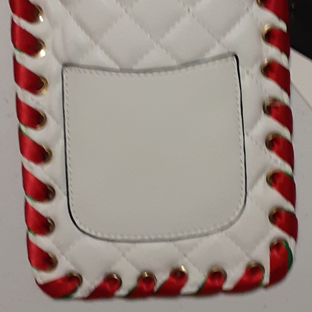 Vegan Leather Quilted Phone Crossbody Bag - Picture 3 of 11